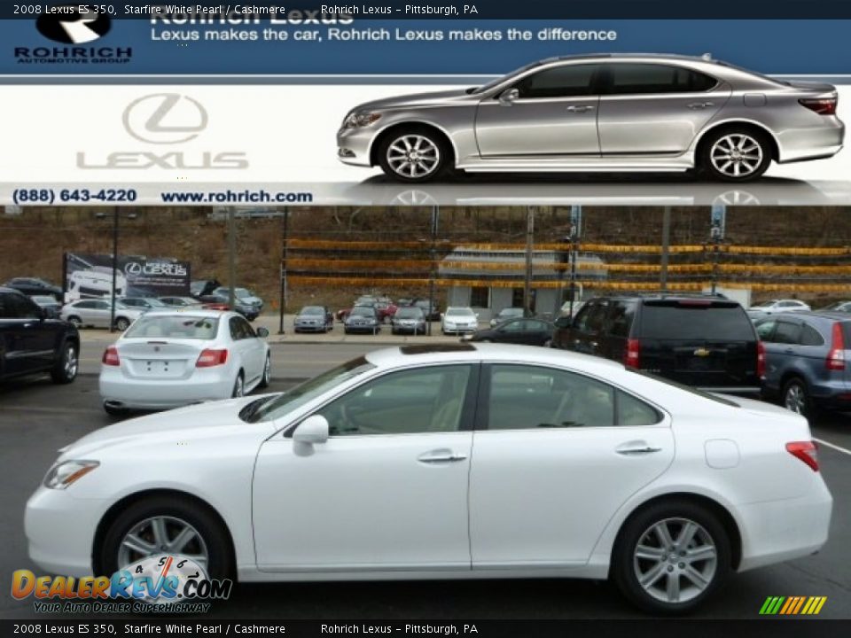 2008 Lexus ES 350 Starfire White Pearl / Cashmere Photo #1