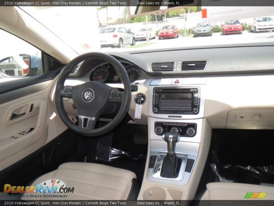 2010 Volkswagen CC Sport Iron Grey Metallic / Cornsilk Beige Two Tone Photo #12
