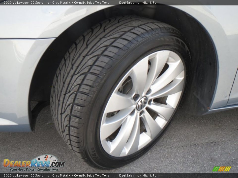 2010 Volkswagen CC Sport Iron Grey Metallic / Cornsilk Beige Two Tone Photo #13
