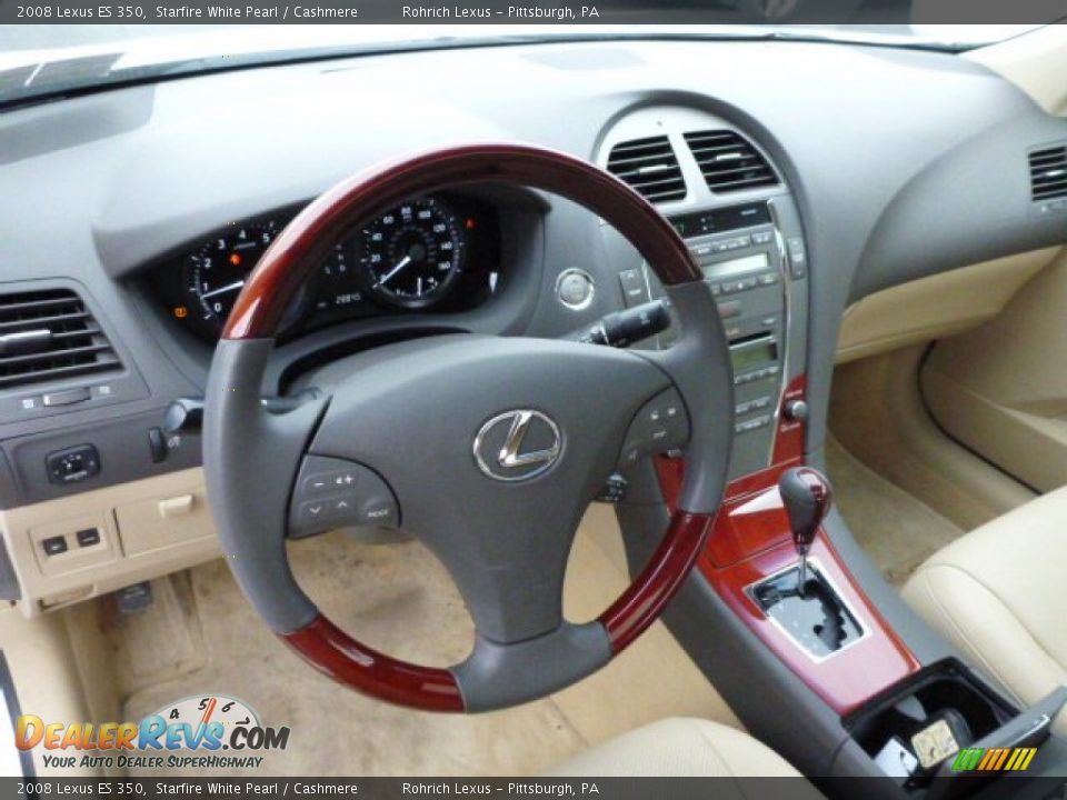 2008 Lexus ES 350 Starfire White Pearl / Cashmere Photo #6