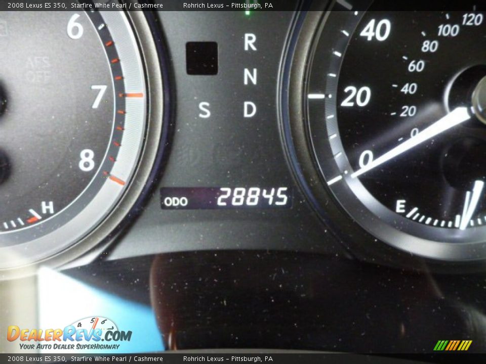 2008 Lexus ES 350 Starfire White Pearl / Cashmere Photo #8