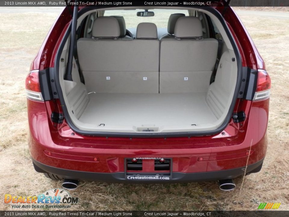 2013 Lincoln MKX AWD Ruby Red Tinted Tri-Coat / Medium Light Stone Photo #6