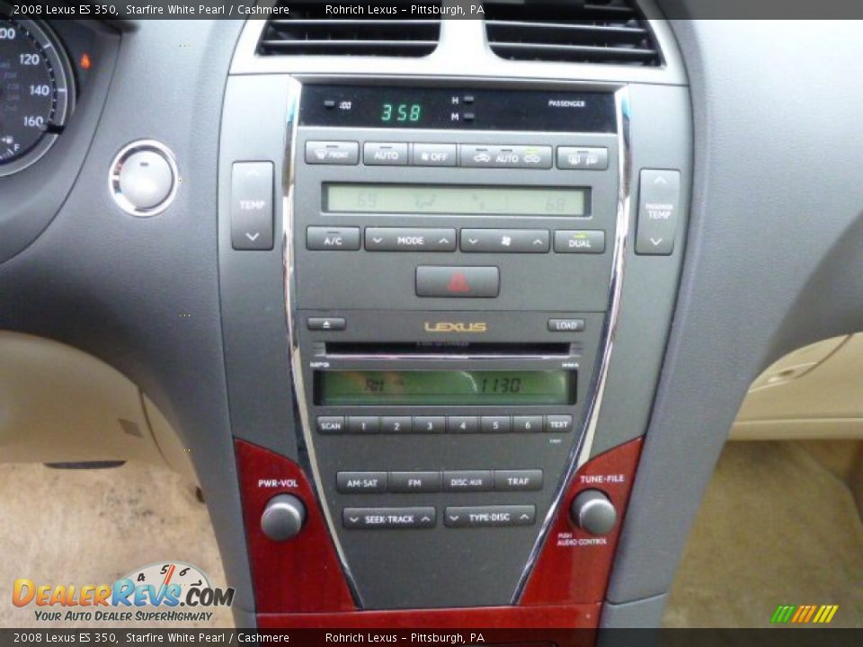 2008 Lexus ES 350 Starfire White Pearl / Cashmere Photo #19