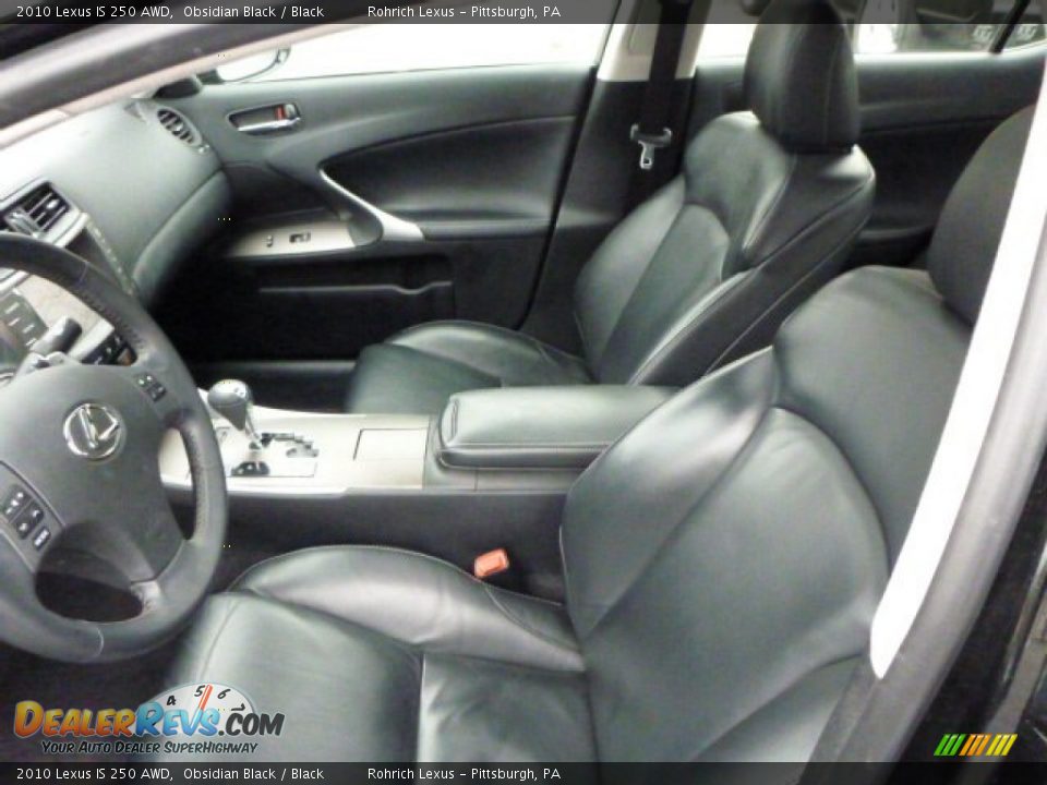 2010 Lexus IS 250 AWD Obsidian Black / Black Photo #4