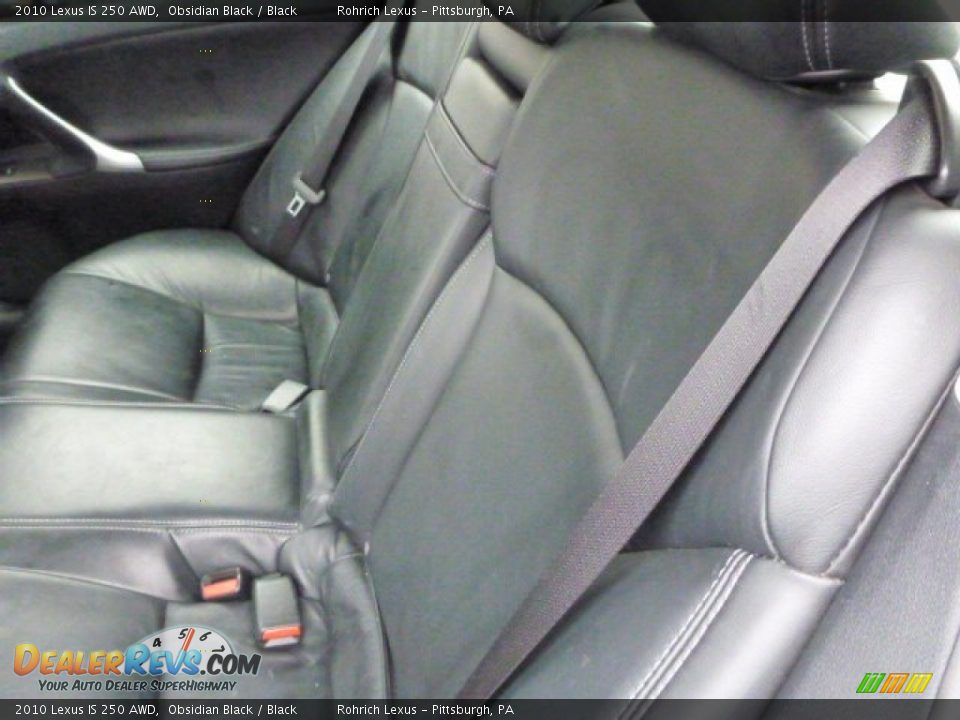2010 Lexus IS 250 AWD Obsidian Black / Black Photo #5