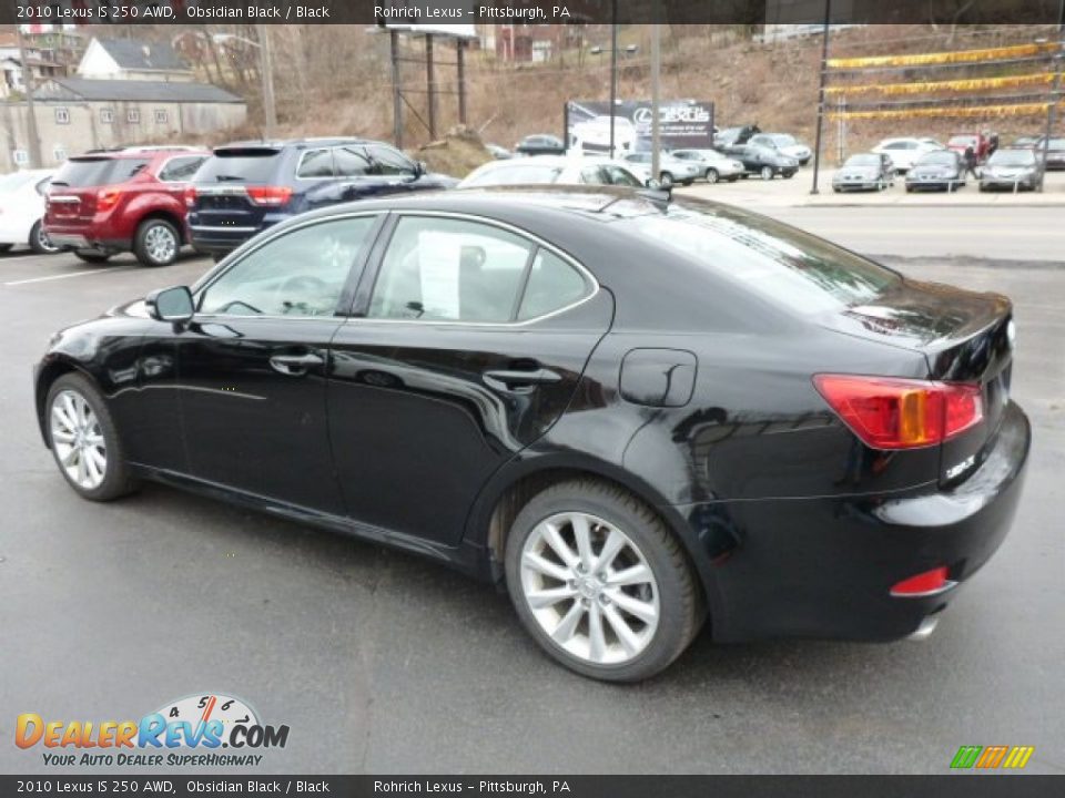 2010 Lexus IS 250 AWD Obsidian Black / Black Photo #9