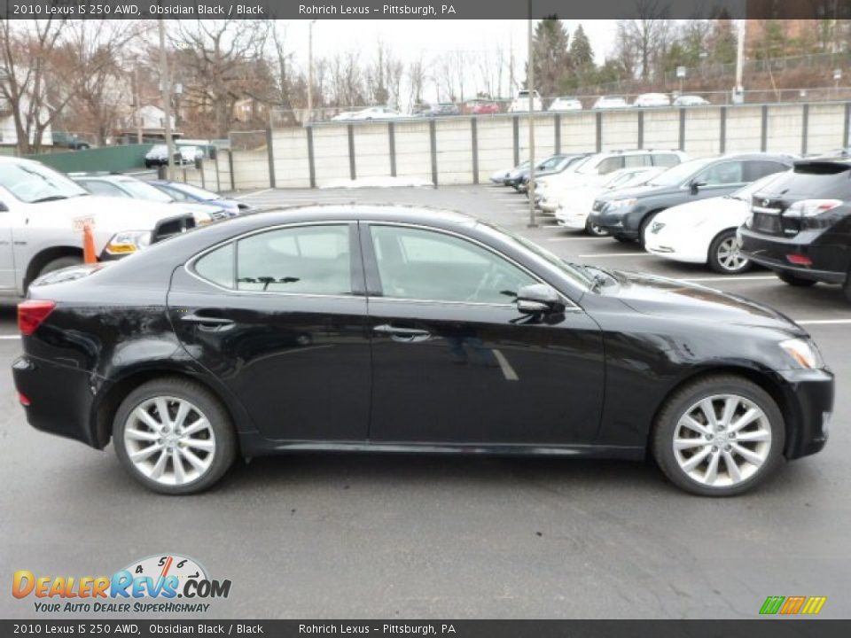 2010 Lexus IS 250 AWD Obsidian Black / Black Photo #12