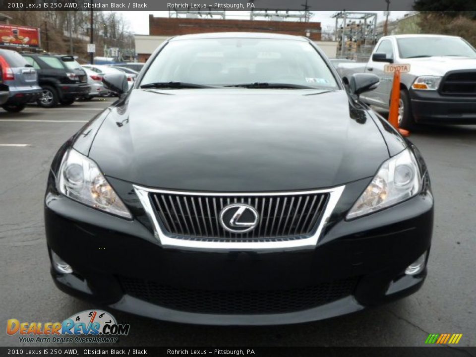 2010 Lexus IS 250 AWD Obsidian Black / Black Photo #13