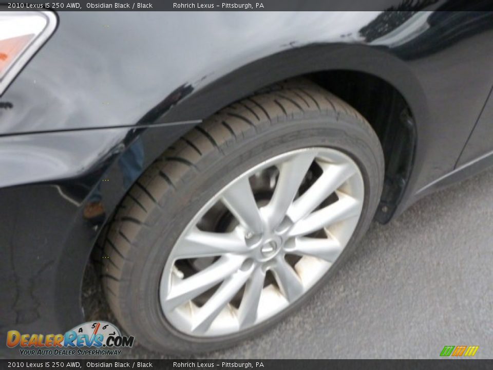 2010 Lexus IS 250 AWD Obsidian Black / Black Photo #14