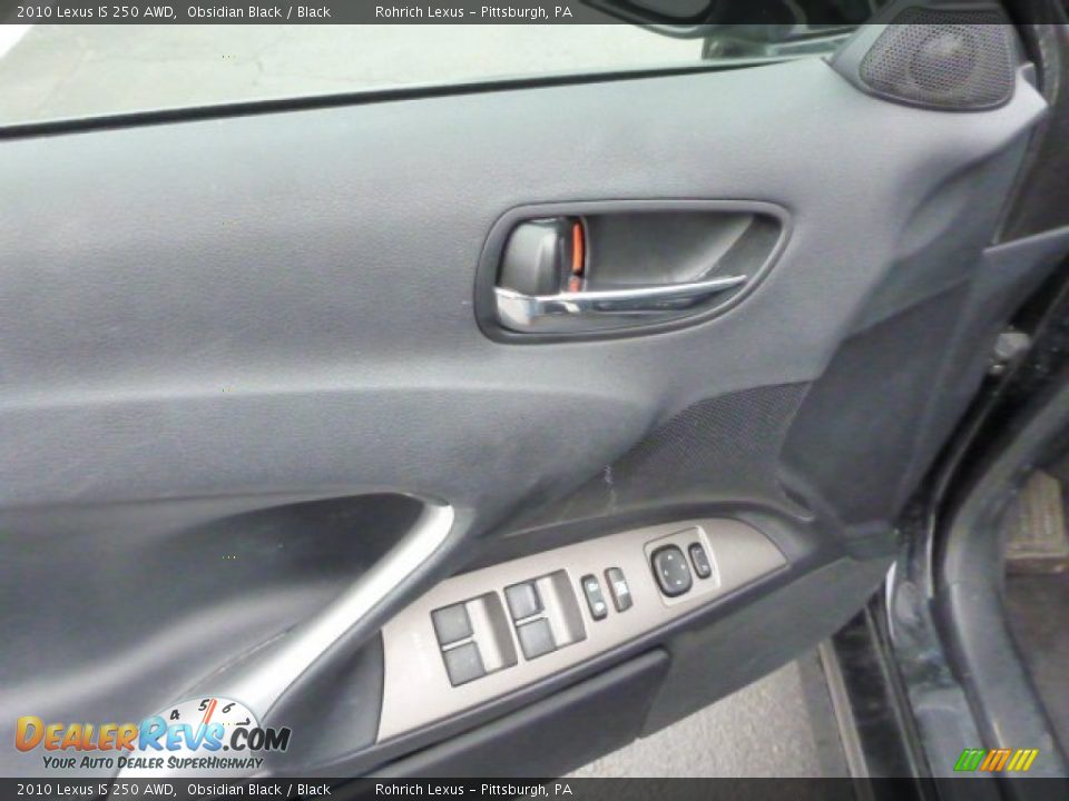 2010 Lexus IS 250 AWD Obsidian Black / Black Photo #16