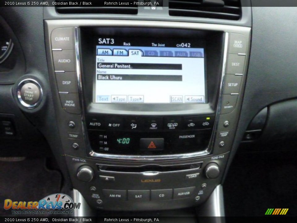 2010 Lexus IS 250 AWD Obsidian Black / Black Photo #19
