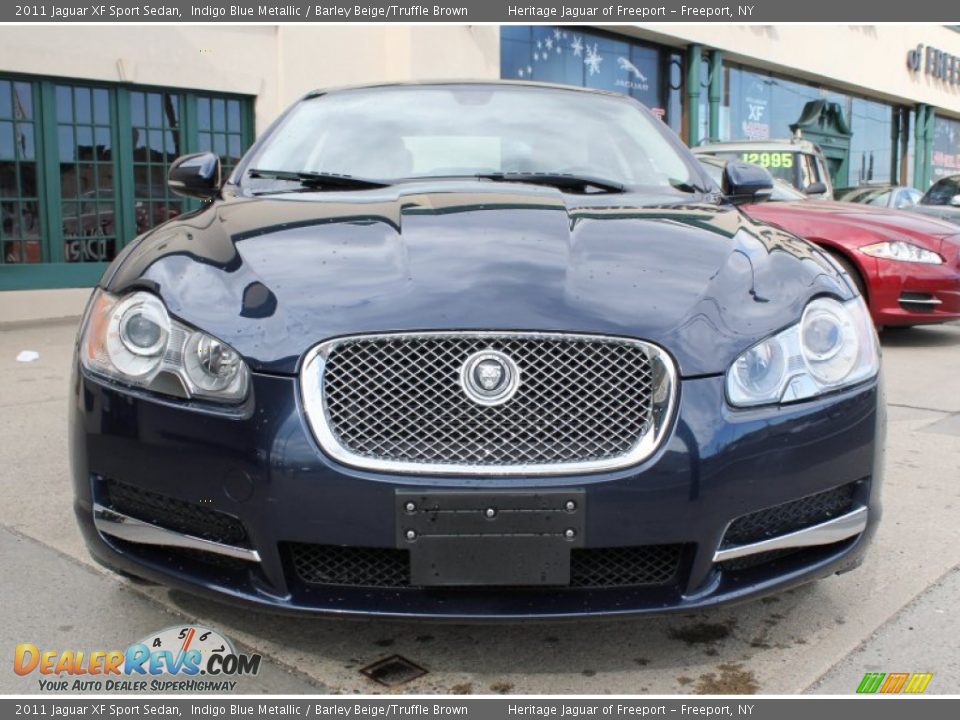 2011 Jaguar XF Sport Sedan Indigo Blue Metallic / Barley Beige/Truffle Brown Photo #2