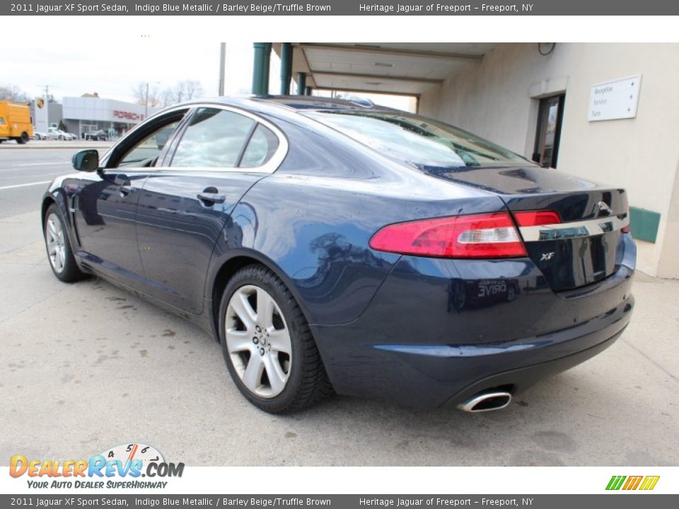 2011 Jaguar XF Sport Sedan Indigo Blue Metallic / Barley Beige/Truffle Brown Photo #4