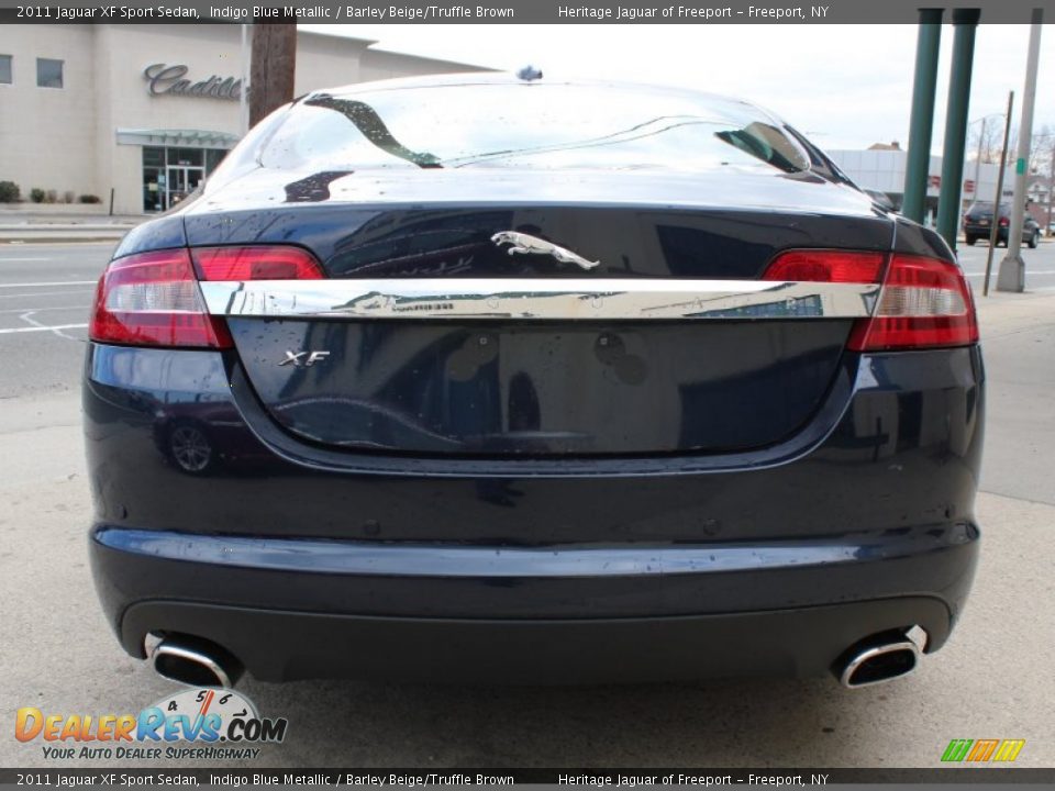 2011 Jaguar XF Sport Sedan Indigo Blue Metallic / Barley Beige/Truffle Brown Photo #5