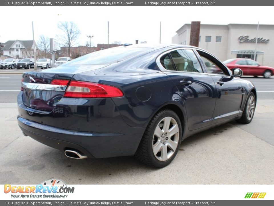 2011 Jaguar XF Sport Sedan Indigo Blue Metallic / Barley Beige/Truffle Brown Photo #6