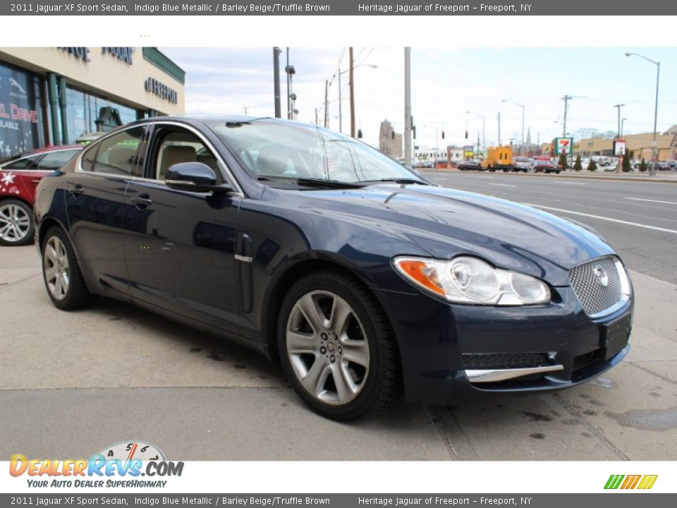 2011 Jaguar XF Sport Sedan Indigo Blue Metallic / Barley Beige/Truffle Brown Photo #8