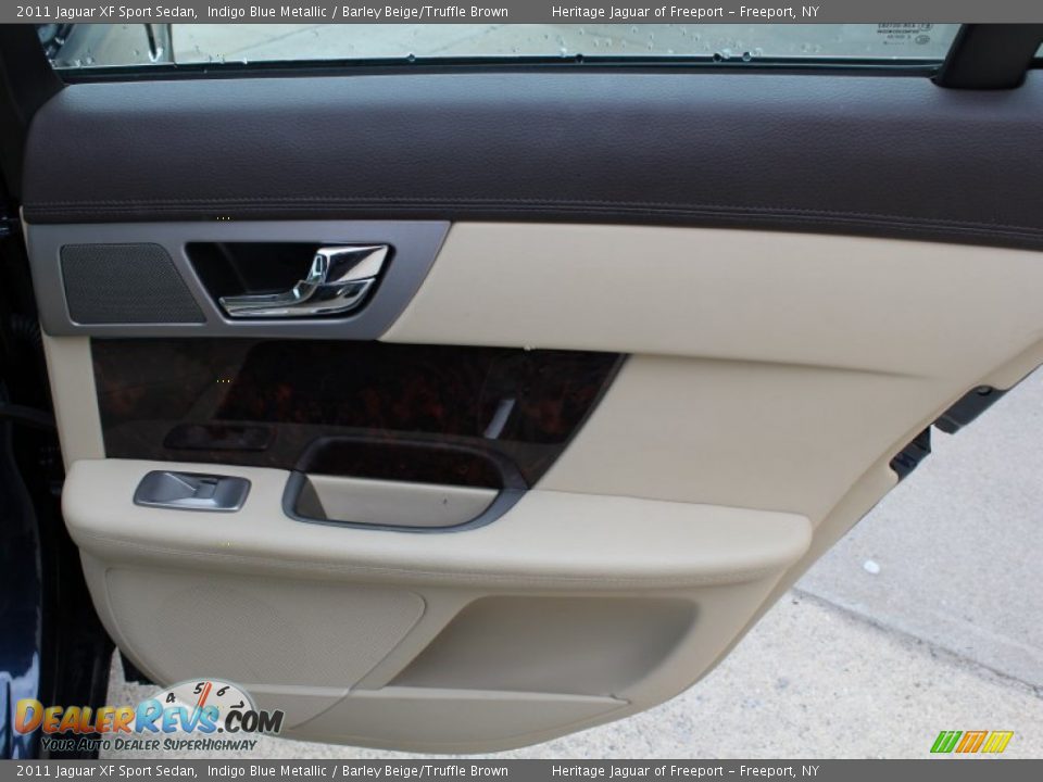 2011 Jaguar XF Sport Sedan Indigo Blue Metallic / Barley Beige/Truffle Brown Photo #12