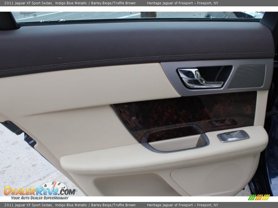 2011 Jaguar XF Sport Sedan Indigo Blue Metallic / Barley Beige/Truffle Brown Photo #15