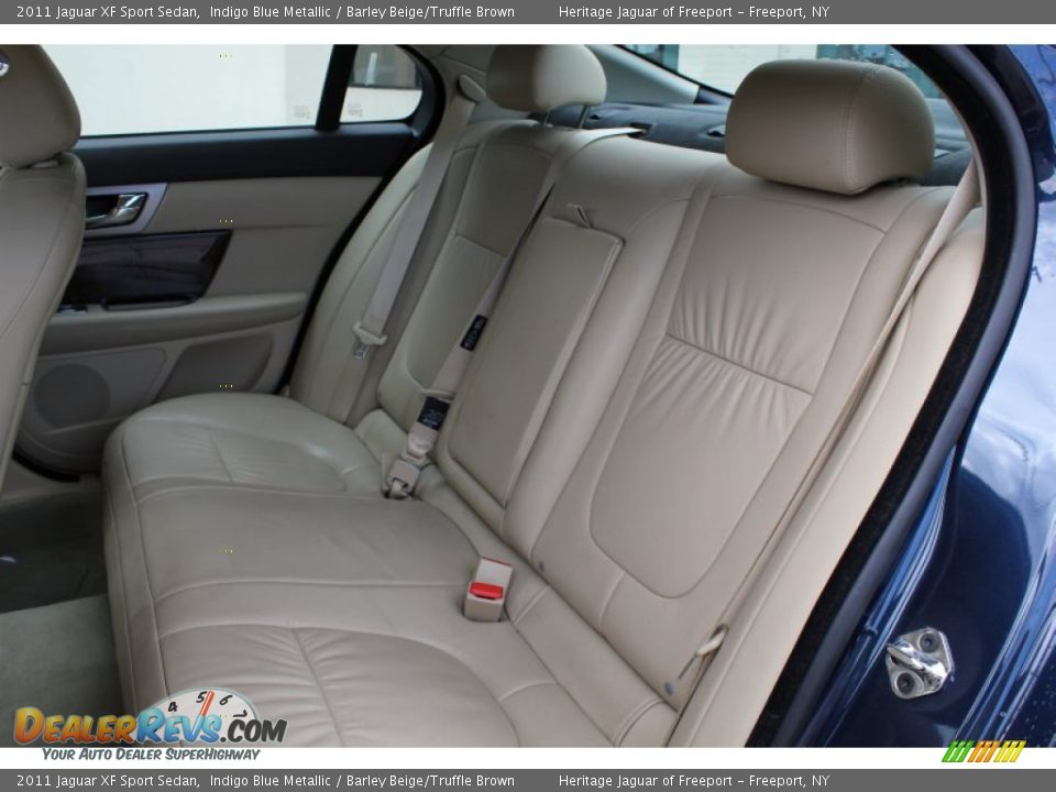 2011 Jaguar XF Sport Sedan Indigo Blue Metallic / Barley Beige/Truffle Brown Photo #16