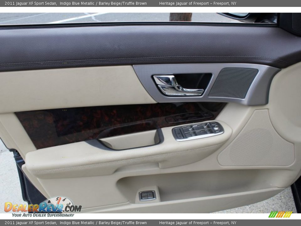 2011 Jaguar XF Sport Sedan Indigo Blue Metallic / Barley Beige/Truffle Brown Photo #18