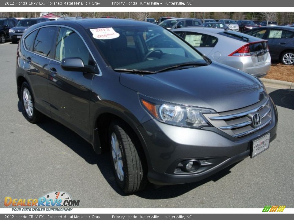 2012 Honda CR-V EX Polished Metal Metallic / Gray Photo #2