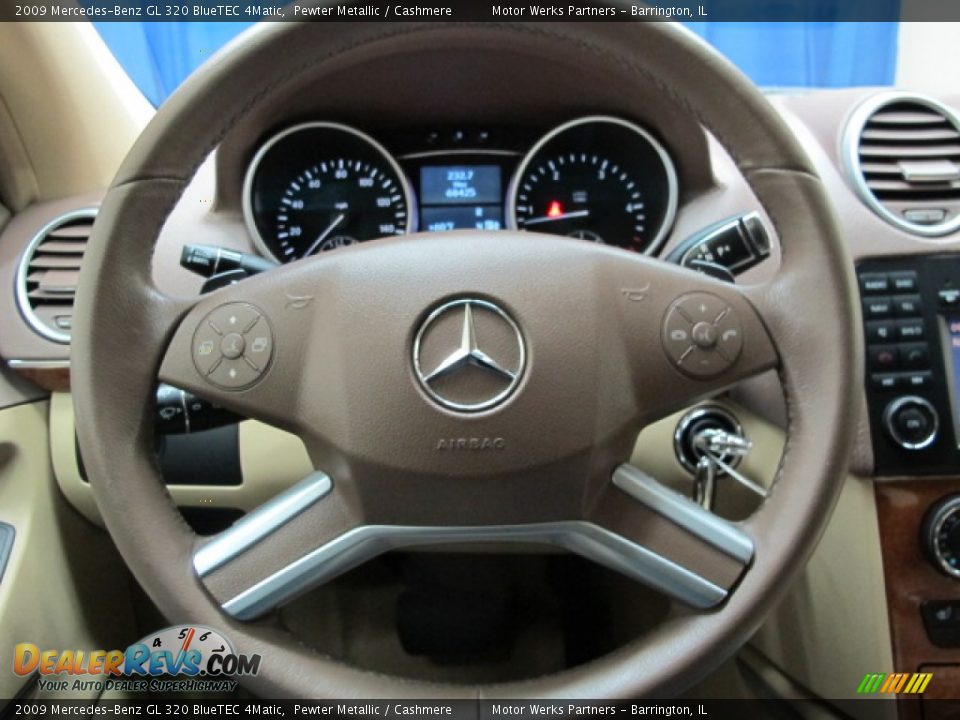 2009 Mercedes-Benz GL 320 BlueTEC 4Matic Pewter Metallic / Cashmere Photo #35