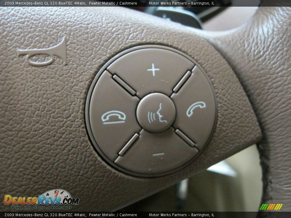 2009 Mercedes-Benz GL 320 BlueTEC 4Matic Pewter Metallic / Cashmere Photo #36