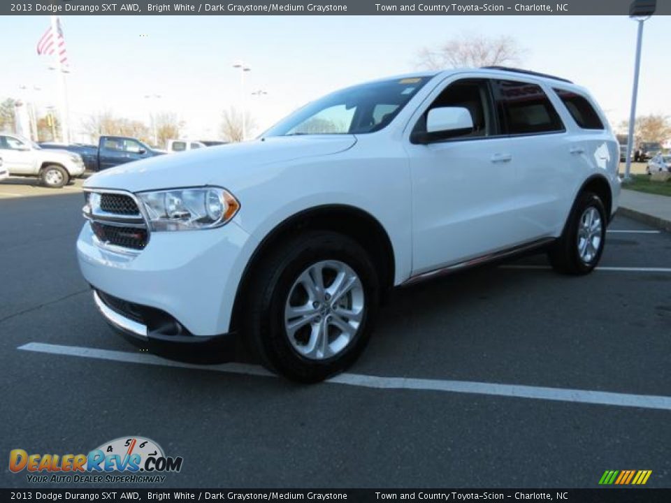 2013 Dodge Durango SXT AWD Bright White / Dark Graystone/Medium Graystone Photo #3