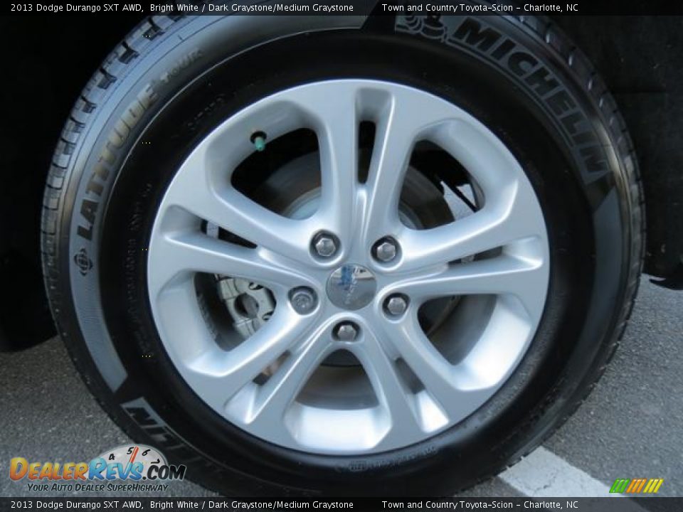 2013 Dodge Durango SXT AWD Bright White / Dark Graystone/Medium Graystone Photo #4