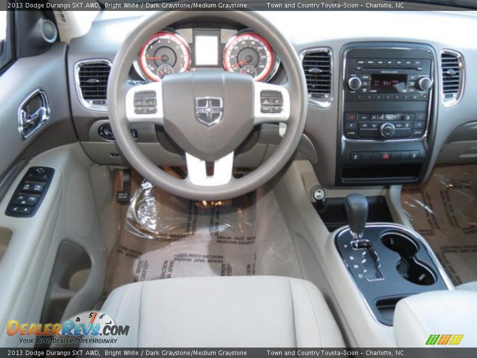 2013 Dodge Durango SXT AWD Bright White / Dark Graystone/Medium Graystone Photo #5