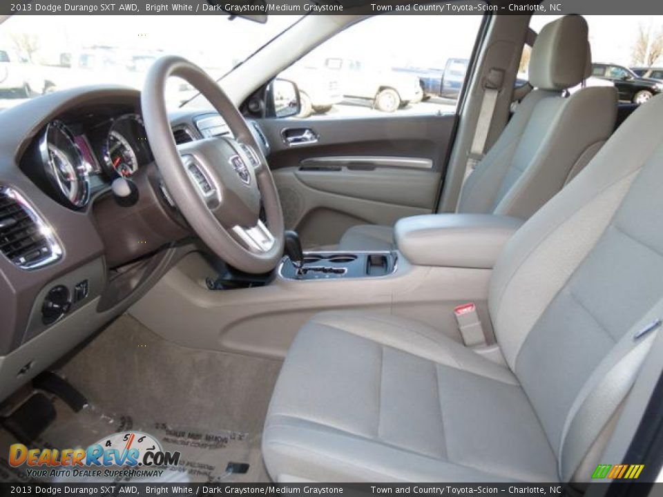 2013 Dodge Durango SXT AWD Bright White / Dark Graystone/Medium Graystone Photo #9