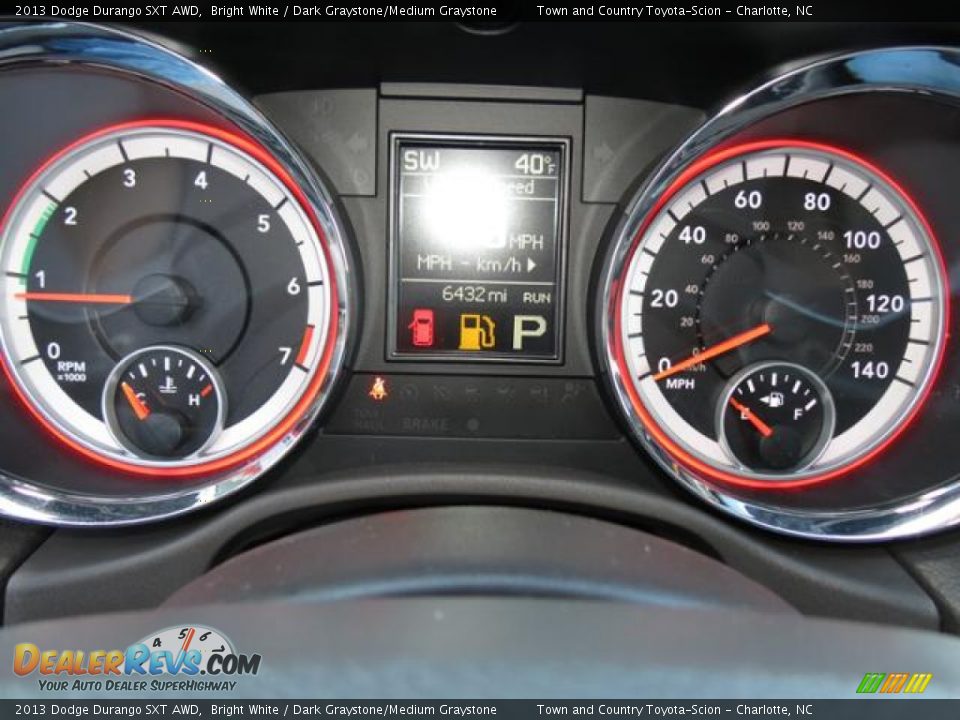 2013 Dodge Durango SXT AWD Bright White / Dark Graystone/Medium Graystone Photo #14