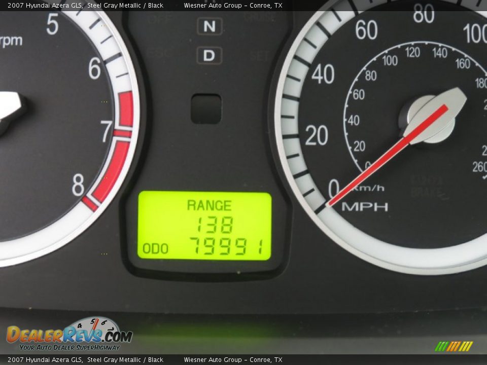 2007 Hyundai Azera GLS Steel Gray Metallic / Black Photo #5
