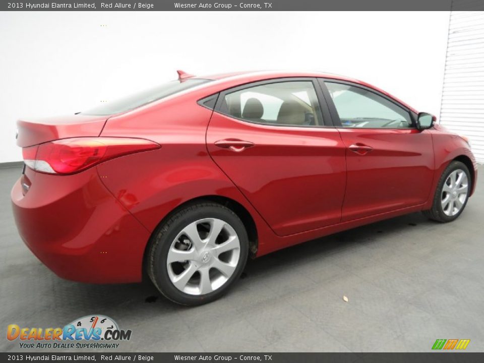 Red Allure 2013 Hyundai Elantra Limited Photo #2