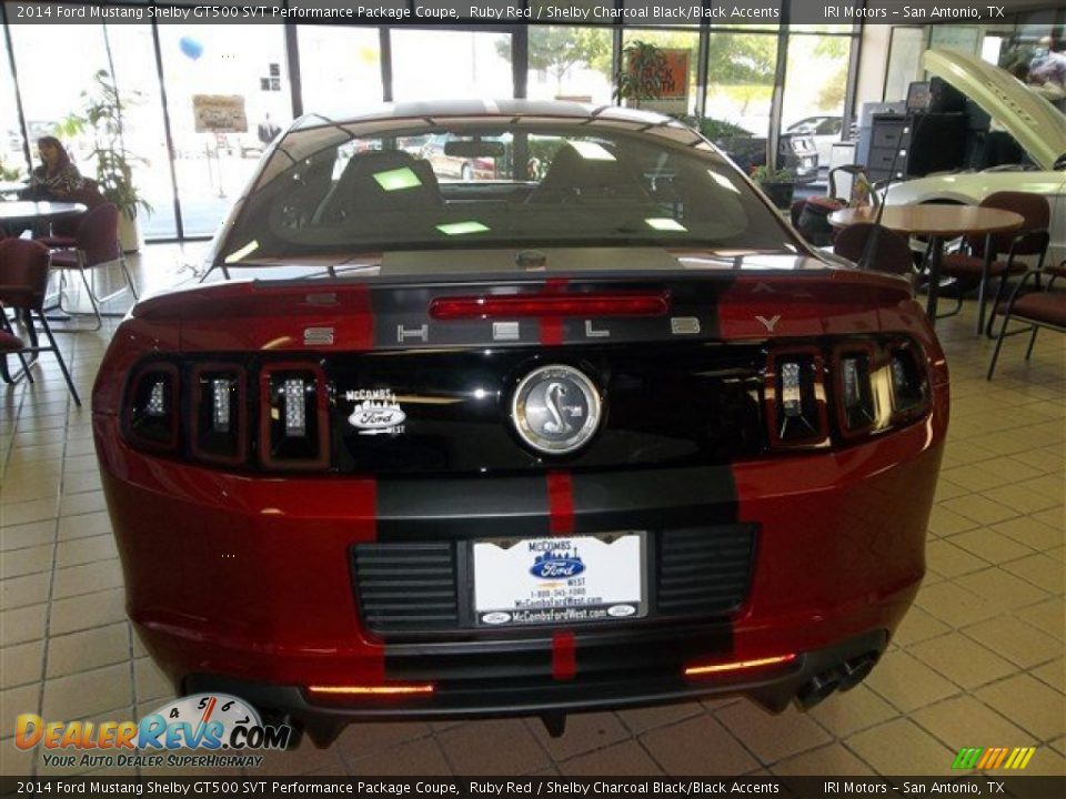 2014 Ford Mustang Shelby GT500 SVT Performance Package Coupe Ruby Red / Shelby Charcoal Black/Black Accents Photo #5