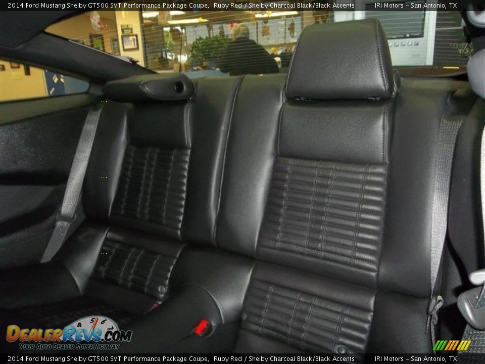 Rear Seat of 2014 Ford Mustang Shelby GT500 SVT Performance Package Coupe Photo #12