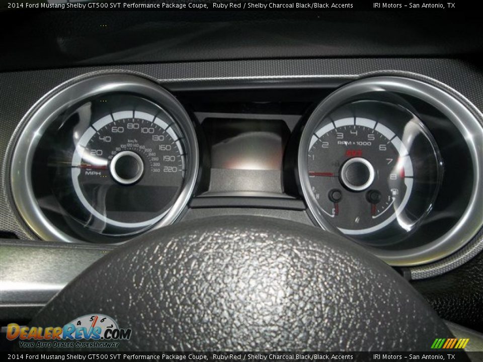 2014 Ford Mustang Shelby GT500 SVT Performance Package Coupe Gauges Photo #18