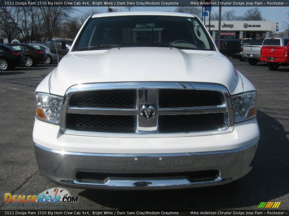 2011 Dodge Ram 1500 Big Horn Crew Cab 4x4 Bright White / Dark Slate Gray/Medium Graystone Photo #2