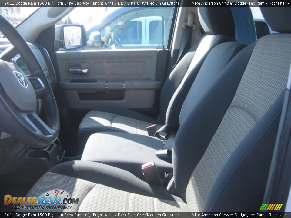 2011 Dodge Ram 1500 Big Horn Crew Cab 4x4 Bright White / Dark Slate Gray/Medium Graystone Photo #11