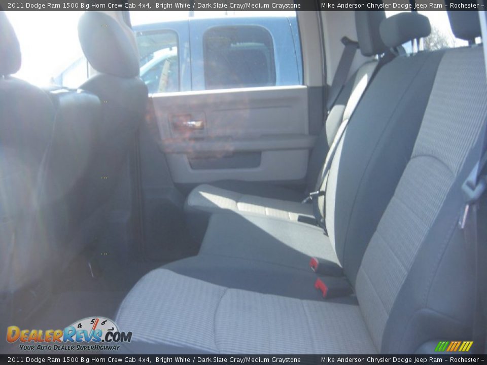 2011 Dodge Ram 1500 Big Horn Crew Cab 4x4 Bright White / Dark Slate Gray/Medium Graystone Photo #13