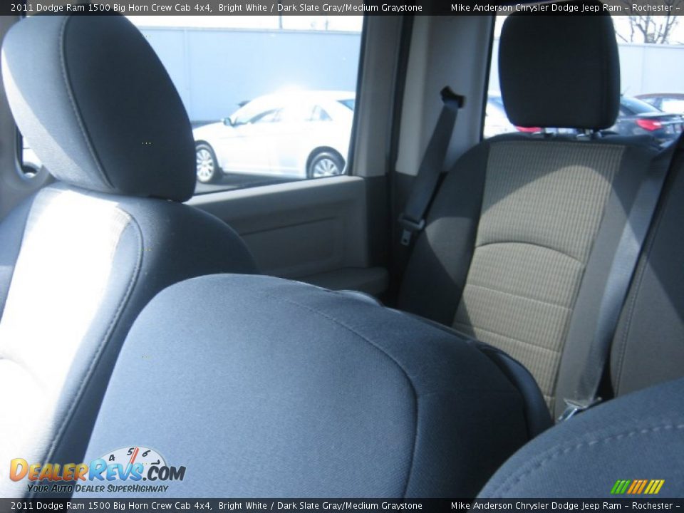 2011 Dodge Ram 1500 Big Horn Crew Cab 4x4 Bright White / Dark Slate Gray/Medium Graystone Photo #21