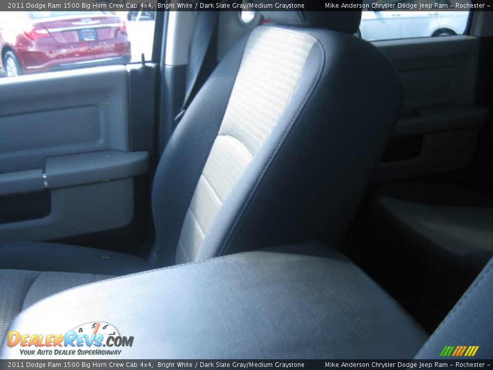 2011 Dodge Ram 1500 Big Horn Crew Cab 4x4 Bright White / Dark Slate Gray/Medium Graystone Photo #22