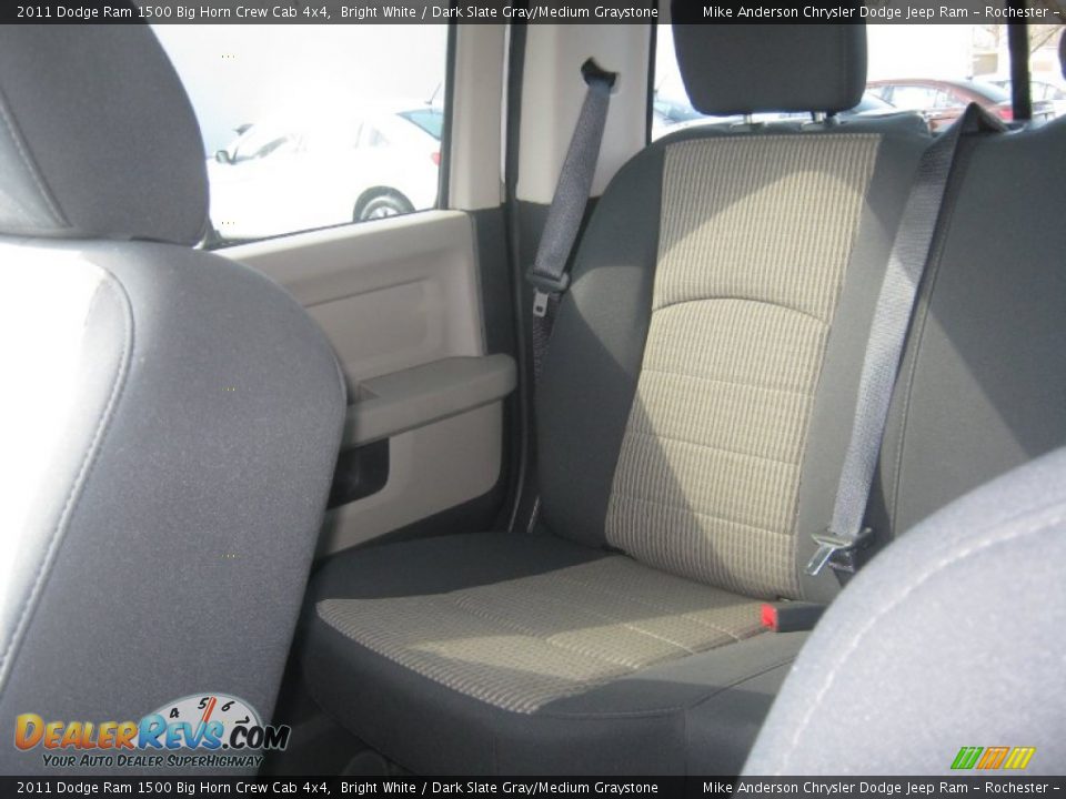 2011 Dodge Ram 1500 Big Horn Crew Cab 4x4 Bright White / Dark Slate Gray/Medium Graystone Photo #23
