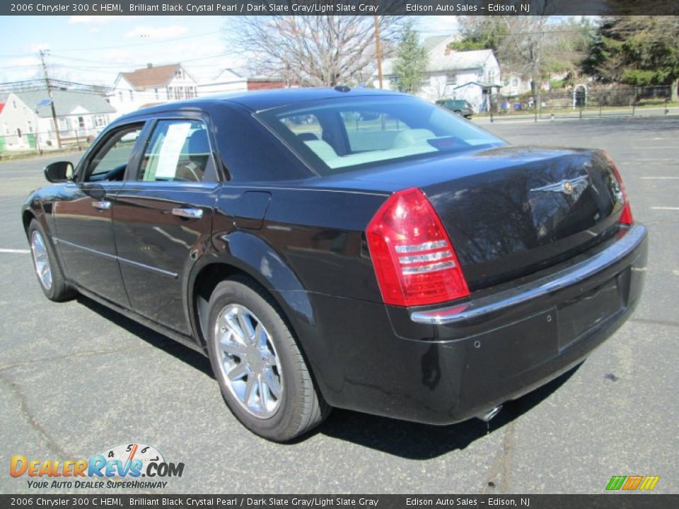 2006 Chrysler 300 C HEMI Brilliant Black Crystal Pearl / Dark Slate Gray/Light Slate Gray Photo #5