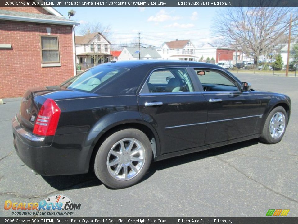 2006 Chrysler 300 C HEMI Brilliant Black Crystal Pearl / Dark Slate Gray/Light Slate Gray Photo #8