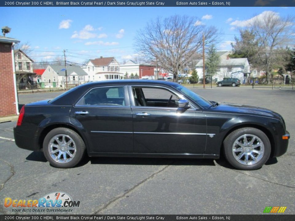 2006 Chrysler 300 C HEMI Brilliant Black Crystal Pearl / Dark Slate Gray/Light Slate Gray Photo #9