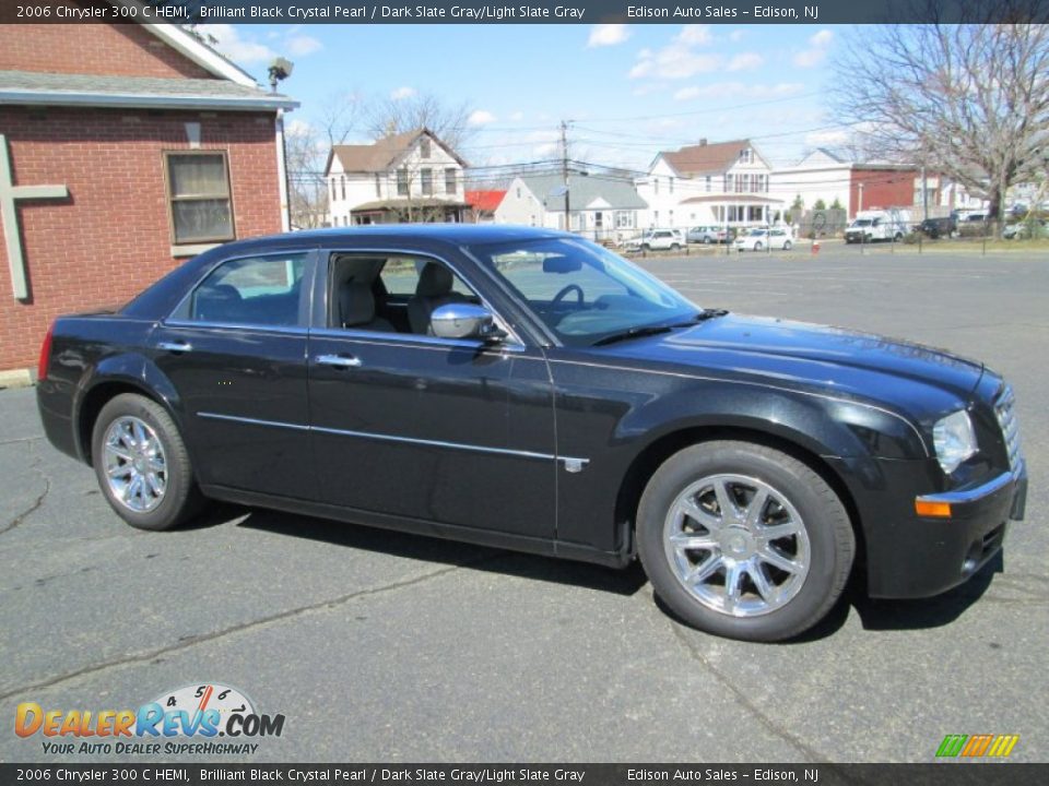 2006 Chrysler 300 C HEMI Brilliant Black Crystal Pearl / Dark Slate Gray/Light Slate Gray Photo #10