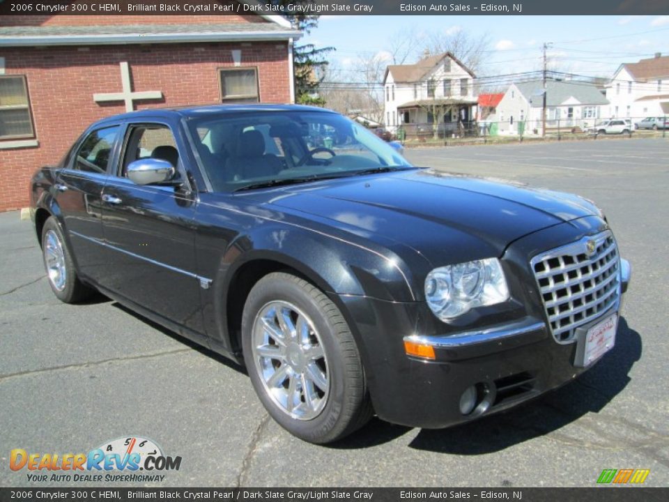 2006 Chrysler 300 C HEMI Brilliant Black Crystal Pearl / Dark Slate Gray/Light Slate Gray Photo #11