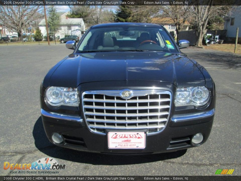 2006 Chrysler 300 C HEMI Brilliant Black Crystal Pearl / Dark Slate Gray/Light Slate Gray Photo #12