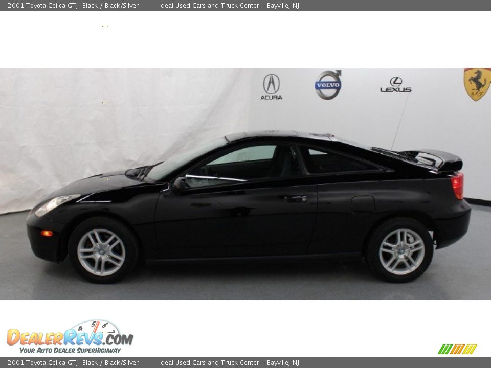 2001 Toyota Celica GT Black / Black/Silver Photo #1